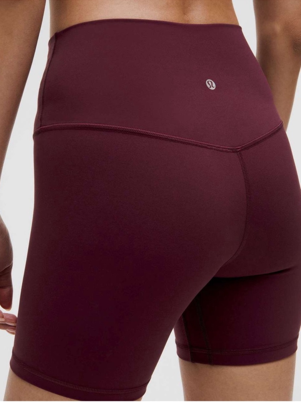 lululemon athletica High-Rise Biker Shorts in Deep Burgundy